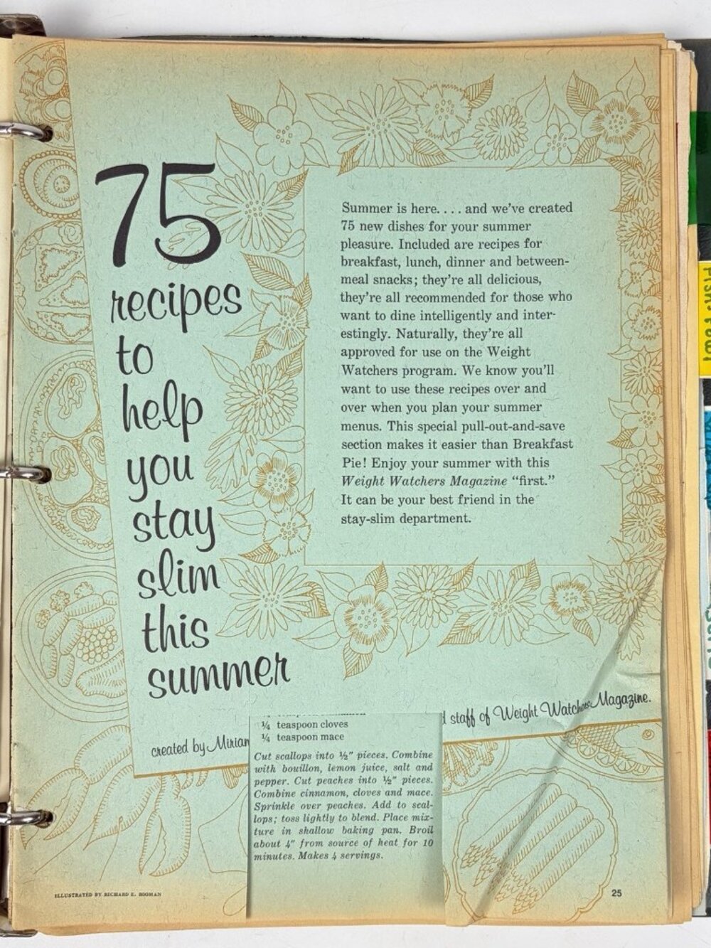Vtg Recipe Scrapbook Clippings Hand Written Typed Womans Day Booklet 1960s - 80s - Picture 6 of 12